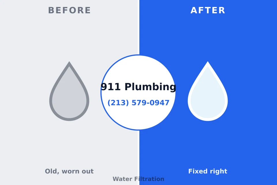 Before and after: plumbing repair Winston, OR